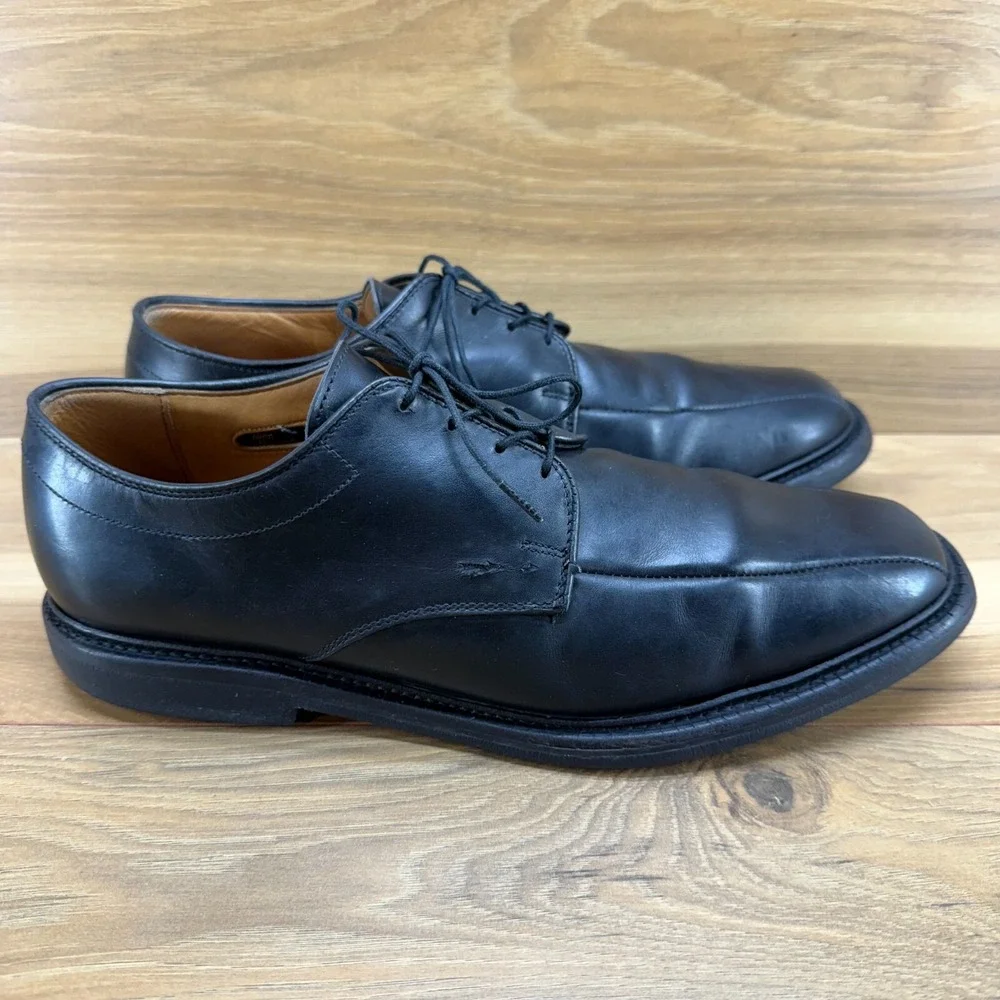 Allen Edmonds Mens Shoes 9 D Warren Black Leather Dress Oxfords Shoes